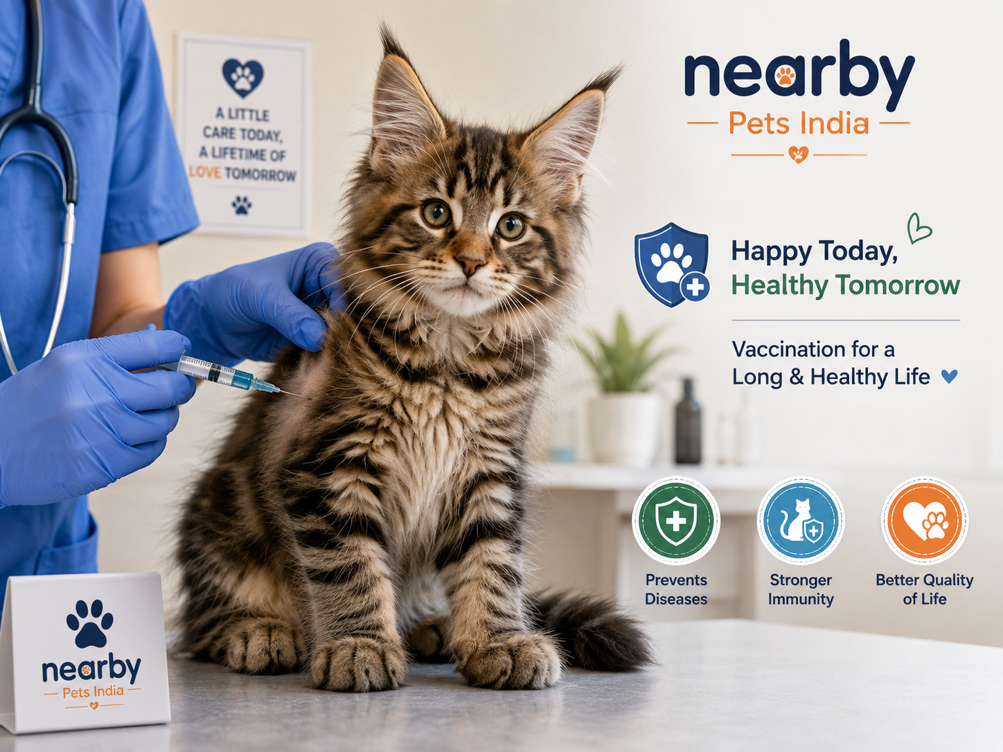 Maine Coon Kitten vaccination schedule India