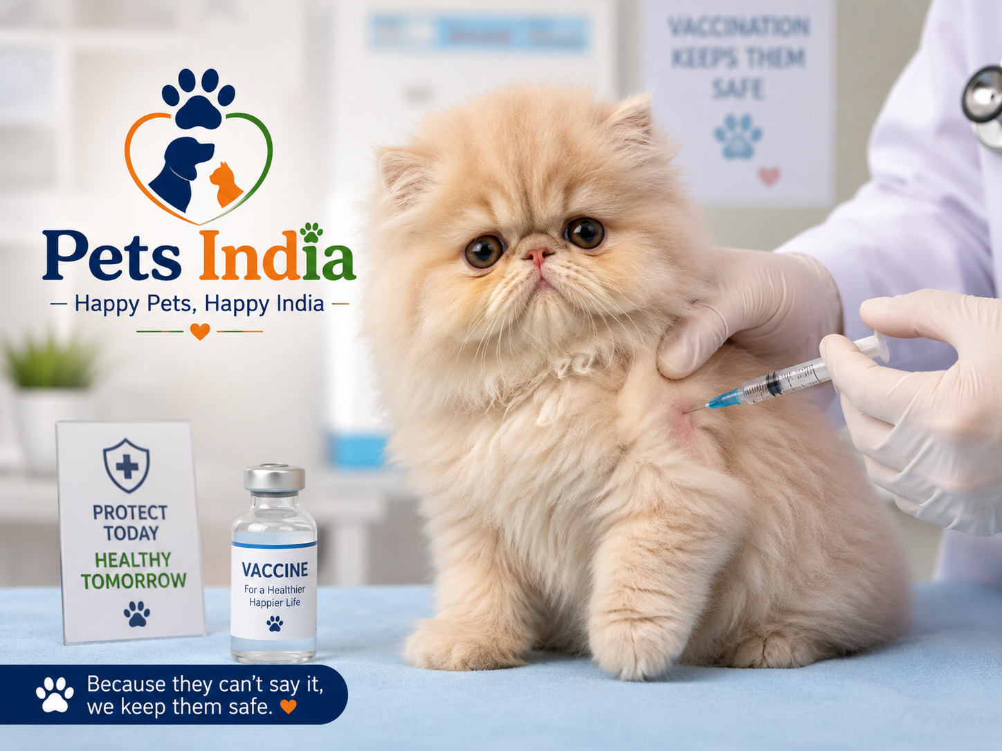 Persian Kitten (Punch Face) vaccination schedule India