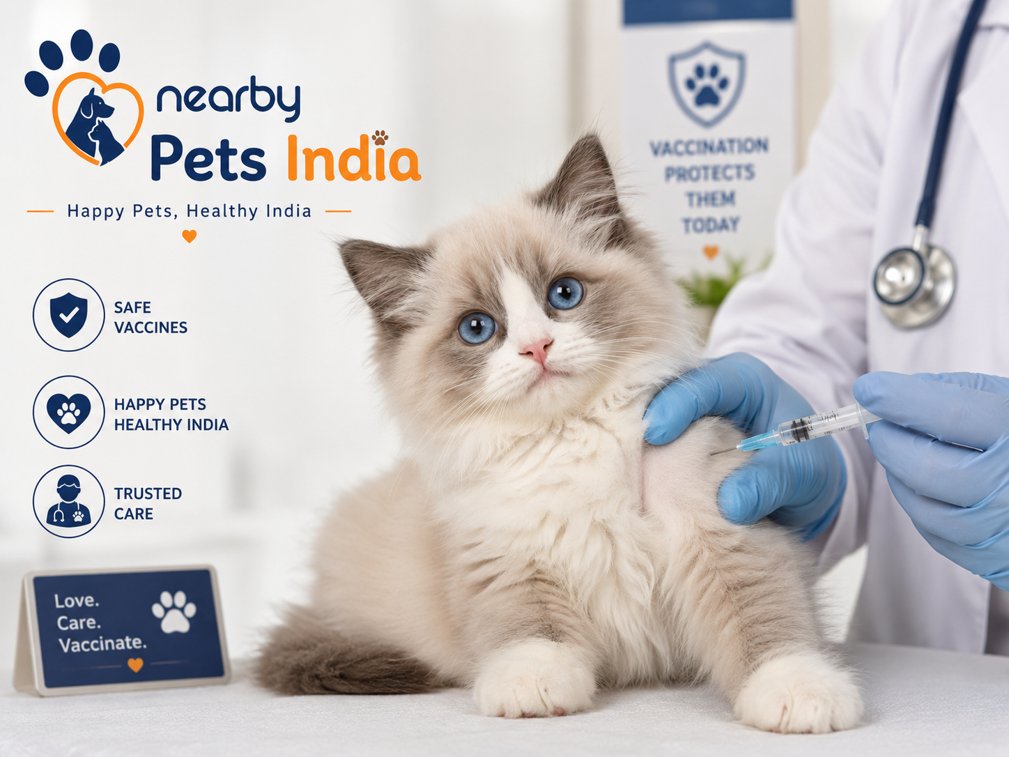Ragdoll Kitten vaccination schedule India